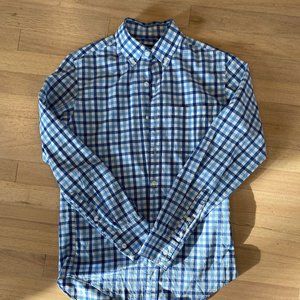 J. Crew Factory - Blue plaid button down - XS